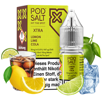 Pod Salt Xtra - Lemon Lime Cola - 10 ml Nikotinsalz Liquid