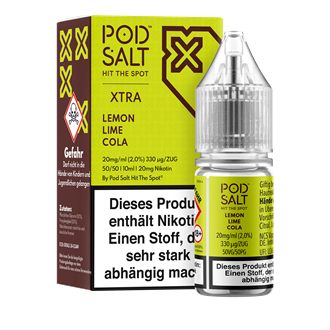 Pod Salt Xtra - Lemon Lime Cola - 10 ml Nikotinsalz Liquid