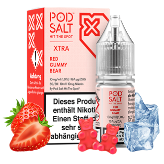 Pod Salt Xtra - Red Gummy Bear - 10 ml Nikotinsalz Liquid