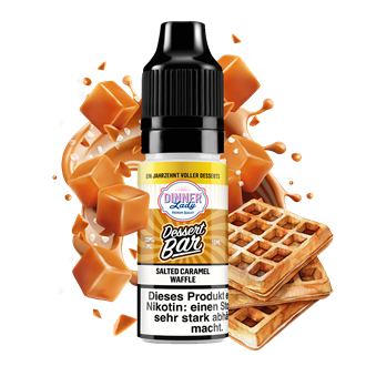 Dinner Lady Dessert Bar - Salted Caramel Waffle -10 ml Nikotinsalz Liquid