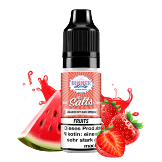 Dinner Lady Fruits - Strawberry Watermelon - 10 ml Nikotinsalz Liquid