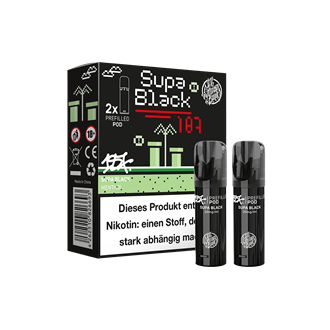 187 Strassenbande Einweg Pod - Supa Black - 2er Pack