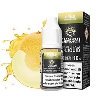 Samurai E-Liquid - Renji Honigmelone - 10 ml Nikotinsalz Liquid