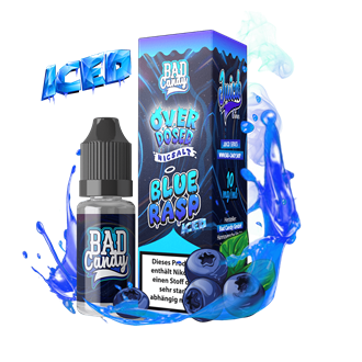 Bad Candy E-Liquid - OVERDOSED JUICD SERIES - Blue Rasp Iced - 10 ml Nikotinsalz