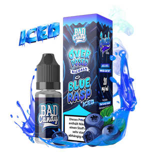 Bad Candy E-Liquid - OVERDOSED JUICD SERIES - Blue Rasp Iced - 10 ml Nikotinsalz
