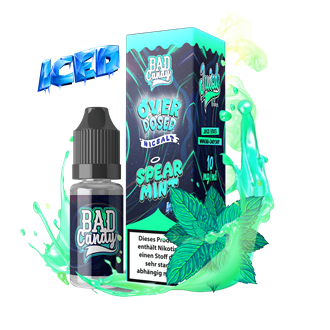 Bad Candy E-Liquid - OVERDOSED JUICD SERIES - Spearmint Iced - 10 ml Nikotinsalz