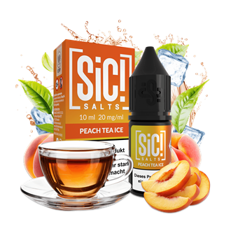 SIC Salts - Peach Tea Ice - 10 ml Nikotinsalz Liquid