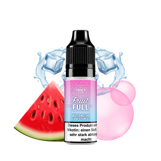 Dinner Lady Fruit Full - Watermelon Bubblegum Ice- 10 ml Nikotinsalz Liquid