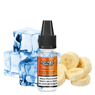 Drip Hacks Pocket Salt - Banana Ice - 10 ml Nikotinsalz Liquid