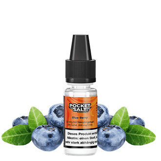 Drip Hacks Pocket Salt - Blue Berry - 10 ml Nikotinsalz Liquid