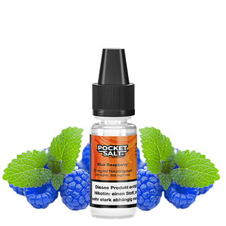 Drip Hacks Pocket Salt - Blue Raspberry - 10 ml Nikotinsalz Liquid