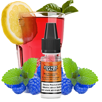 Drip Hacks Pocket Salt - Blue Raspberry Lemonade - 10 ml Nikotinsalz Liquid