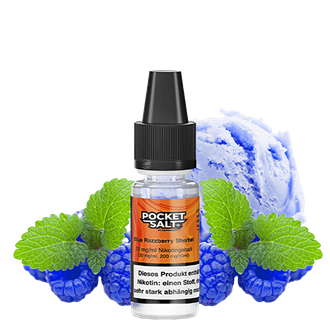 Drip Hacks Pocket Salt - Blue Raspberry Sherbet - 10 ml Nikotinsalz Liquid