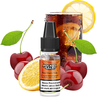 Drip Hacks Pocket Salt - Fizzy Cherry Cola - 10 ml Nikotinsalz Liquid