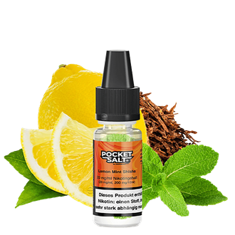 Drip Hacks Pocket Salt - Lemon Mint Shisha - 10 ml Nikotinsalz Liquid