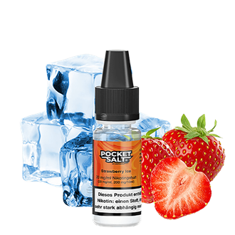 Drip Hacks Pocket Salt - Strawberry Ice - 10 ml Nikotinsalz Liquid