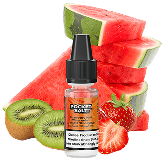 Drip Hacks Pocket Salt - Strawberry Kiwi Watermelon - 10 ml Nikotinsalz Liquid