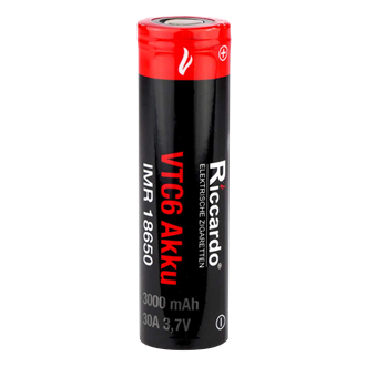 Riccardo 18650 VTC6 Akku 3,7 V - 3000 mAh (30A)