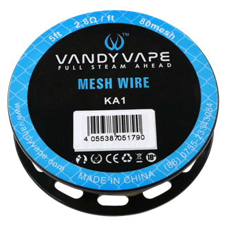 VandyVape - KA1 Mesh Wire - 80 Mesh - 5 Fu = 152,4 cm 