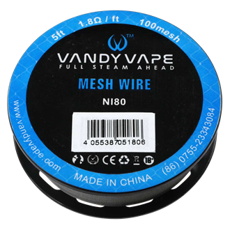 VandyVape - Ni80 Meshed Wire - 100 Meshed - 5 Fu = 152,4 cm