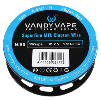 VandyVape Ni80 Superfine MTL Clapton - 30 ga + 38 ga 