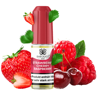 Bar Juice 5000 - Strawberry Cherry Raspberry - 10ml Nikotinsalz Liquid