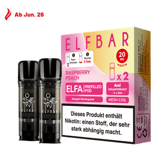ELF Bar ELFA - Raspberry Peach Pod - 2er Pack