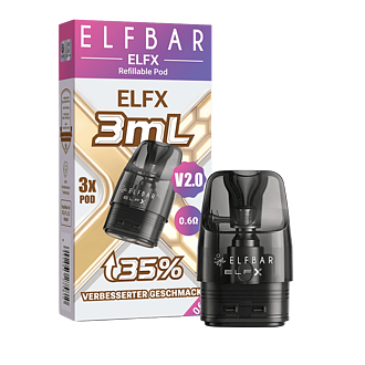 ELF Bar ELFX - V2.0 Cartridge - 3 ml - 3er Pack