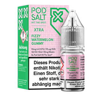 Pod Salt Xtra - Fizzy Watermelon Gummy - 10 ml Nikotinsalz Liquid