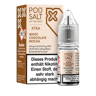 Pod Salt Xtra - White Chocolate Mocha - 10 ml Nikotinsalz Liquid