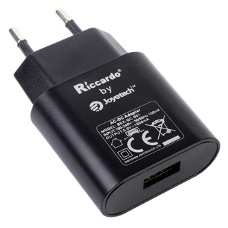 Riccardo 1A Netzstecker / EU-Adapter schwarz