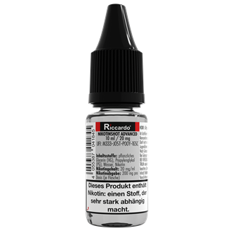 Riccardo® Basis Nikotin-Shot bis 20 mg/ml - 10 ml Advanced