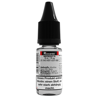 Riccardo® Basis Nikotin-Shot bis 20 mg/ml - 10 ml Glycerin