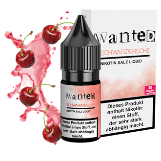 Wanted - Schwarzkirsche - 10 ml Nikotinsalz Liquid