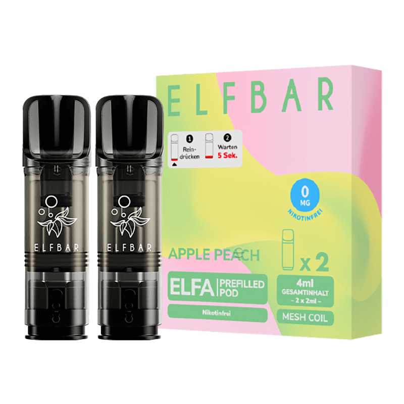 Elfbar Refill Nikotinfrei Ohne Nikotin Elfa Pods by Elfbar - 0mg - 2er  Packung
