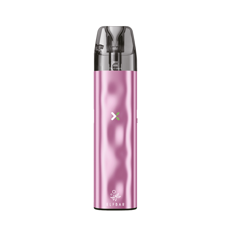 ELF BAR ELFX MINI Pink – detail růžového zařízení s plnitelnou cartridgí